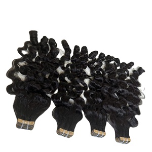 Lot de cheveux bruts à pince Ins Tape Tip Loose Deep Wave 100% cheveux humains vietnamiens Double Drawn Extensions de cheveux Lace Frontal HD - Product Image 5