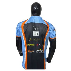 เสื้อโปโลผู้ชาย Formula-E ระบายอากาศได้ดี แห้งเร็ว แขนสั้น สำหรับปั่นจักรยาน ขับรถ F1 ขี่มอเตอร์ไซค์ แข่งรถ - Product Image 2