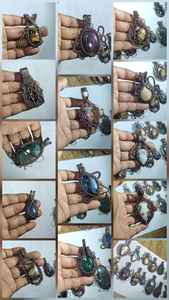 Colgante Infantil de Cristal Natural en Forma de Lágrima con Árbol de la Vida, Joyería Budista Tibetana Hecha a Mano con Alambre de Cobre |   Mangalmay - Product Image 4