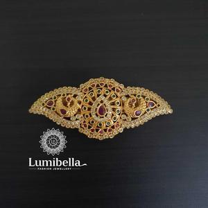 Geometric Matte Golden Hair Clip for Girls-Modern Casual 12cm Alloy with Gold Plating Hair Accessory - Product Image 3