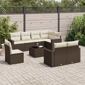 Set Divano da Giardino Marrone 6 Posti in Rattan, Arredamento da Esterno Resistente alle Intemperie, Design Contemporaneo - Product Image 3