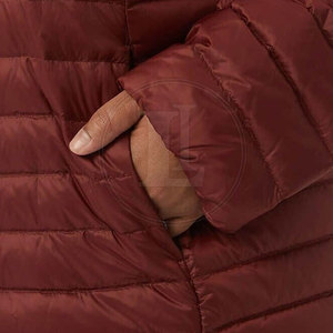 Winter Essential Women's Puffer <b>Jacket</b> Solid <b>Pattern</b> Breathable Premium <b>Quilted</b> Outerwear with Soft Nylon Lining - Product Image 5