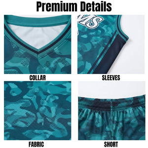 Ensemble de maillots de basket personnalisés, uniforme d'équipe personnalisé avec nom et numéro - Product Image 5