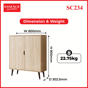 Modern Travertine Beige Wooden <b>Shoe</b> Cabinet 2 Door Entryway <b>Shoe</b> <b>Storage</b> Cabinet 12 Pair <b>Shoe</b> <b>Rack</b> Organizer with Metal Hinge - Product Image 5