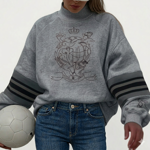 Oversized <b>Mock</b> <b>Neck</b> <b>Top</b> For Women Warm Cozy Loose Fit Relaxed Shape Comfortable Everyday Wear Modern Style Clothing - Product Image 1