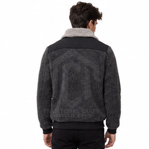 Comfortable High Quality Winter <b>Sherpa</b> <b>Jacket</b> with Front Logo Customized Fit Modern Design for Daily Outdoor Use - Product Image 4