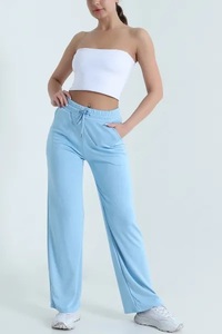 Pantalon de jogging en toile douce EVER GLOW pour femme, 100 % coton, imperméable et respirant, avec cordon de serrage, idéal pour l'hiver - Product Image 4