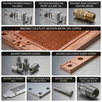 Plaques froides de fraisage CNC OEM haute précision pour le refroidissement des GPU de serveurs IA