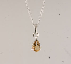 Pendentif en citrine naturelle, argent sterling 925 plaqué platine, pierre précieuse jaune vintage, bijoux unisexe, pierre de naissance de novembre, vente en gros - Product Image 5