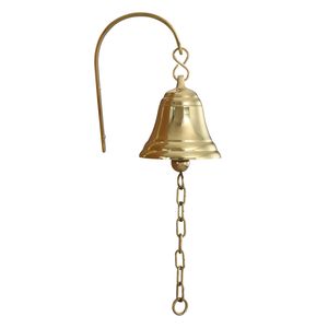 Cloche de bateau nautique en laiton pur plaqué argent de qualité supérieure, idéale pour offrir en cadeau, pour la décoration de bureau, pour la décoration intérieure, pour la décoration extérieure - Product Image 6