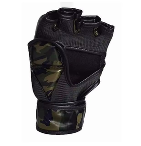 Nouveaux gants de boxe MMA UFC professionnels personnalisés de haute qualité, demi-doigts, respirants, antidérapants, fermeture auto-agrippante, en cuir PU pour la salle de sport - Product Image 6