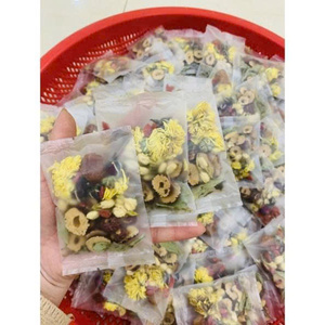 TÉ DE HIERBAS DE PRIMERA CALIDAD TRUSTED QUALITY, Mezcla de Hojas y Flores de Loto de Vietnam en Bolsitas, Bebida Herbal Premium para Oficina y Hogar - Product Image 1