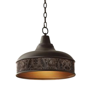 Lámpara colgante de diseño único con jaula de alambre metálico, acabado en bronce antiguo, para isla de cocina o comedor. - Product Image 3