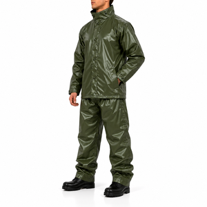 Ensemble de pluie personnalisé pour homme – Imperméable robuste, veste et pantalon, couleur unie, pour moto, extérieur et travail - Product Image 5