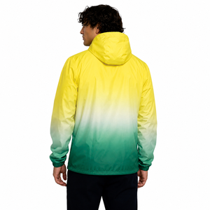 Ventes en gros de vestes coupe-vent en nylon de haute qualité, à capuche, dégradées, imperméables, pour la randonnée, l'entraînement en plein air, vestes pour hommes - Product Image 4