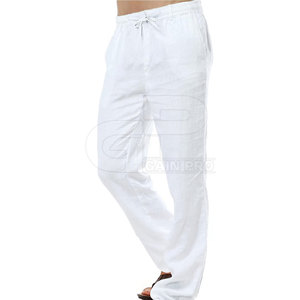Pantalones de Lino para Hombre, Transpirables, Cómodos, Ideales para Viajes, Gimnasio, Entrenamientos y Uso Diario - Product Image 2