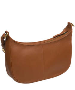 Elegante Bolso Bandolera Minimalista de Cuero Marrón para Mujer, Bolso de Hombro Cruzado con Forma de Media Luna - Product Image 2