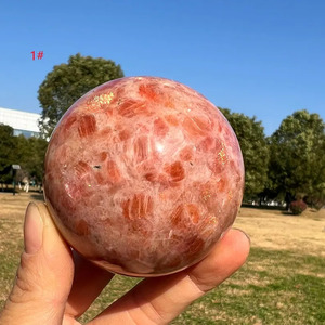 Esfera de Jaspe Kambaba Pulido, Bola de Piedra Natural con Inclusiones Rojas y Puntos Negros, Decoración del Hogar de Arte Popular - Product Image 4