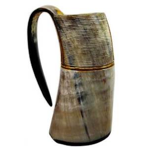 Tasses à boire en corne de bœuf les plus vendues, logo personnalisé, design unique, qualité polie, style animalier - Product Image 6