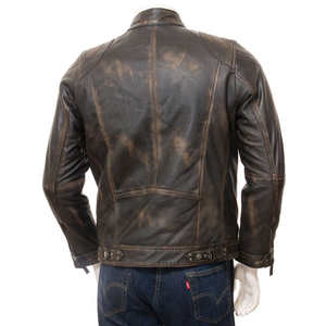 เสื้อแจ็คเก็ตหนังพรีเมียมสำหรับผู้ชายสำหรับฤดูหนาว |   เสื้อแจ็คเก็ตคอตั้งแบบมีซิป ระบายอากาศ กันน้ำ กันลม ราคาสมเหตุสมผล - Product Image 2