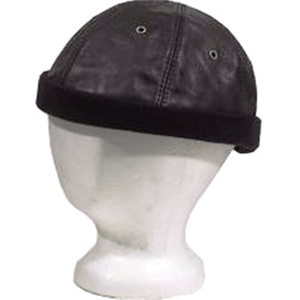 HMB-909B Genuine Leather Skullcap Durag <b>Head</b> <b>Wrap</b> Bandana Hats Beanie Grip Style Free Size Unisex Four Seasons - Product Image 4