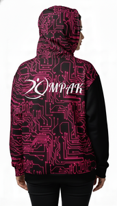 เสื้อฮู้ดดี้ทรงหลวมแบบโอเวอร์ไซส์สำหรับทุกเพศ พร้อมลายพิมพ์แบบซับลิเมชั่นทั่วตัว เหมาะสำหรับแฟชั่นลำลองแนวสตรีท - Product Image 3