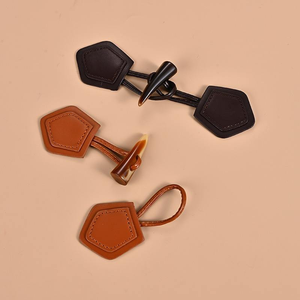 Botón de Resina de Lujo Personalizado con Correa de Cuero para Chaqueta Cortavientos, Botones de Cuero Auténtico, Artesanía Natural - Product Image 3