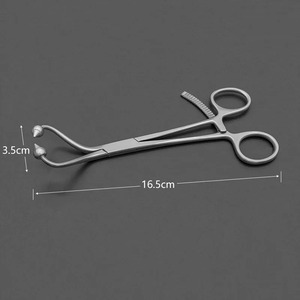 Pince de réduction manuelle à tête sphérique multi-dents à petit trou pour la manipulation des os, pour la chirurgie orthopédique des petits animaux - Product Image 6