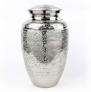 Urnes funéraires en aluminium pour cendres et restes mortels, urnes commémoratives faites à la main pour humains et animaux de compagnie, porte-cendres souvenir funéraire - Product Image 1