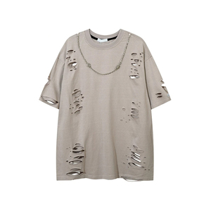 2026 Wholesale Heavy Weight Tee Blank Oversize Distress T-Shirt Custom Distressed Oversized Men T Shirts Wholesale Price - Product Image 5