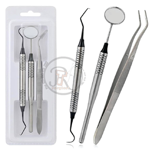 Juego de 3 Instrumentos Dentales Básicos de Titanio Negro para Examen Dental - Product Image 1