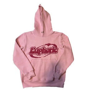 100% Cotton Puff Screen Printing Streetwear Full Zip Hoodie Custom Logo Heavyweight Oversized Breathable Eco-Friendly Hoodies - Product Image 5