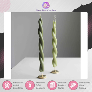 Exclusive Sale on Top Quality Golden and Silver Color Solid <b>Brass</b> Small <b>Brass</b> Spike <b>Candlestick</b> <b>Holder</b> for Home Decor from India - Product Image 5