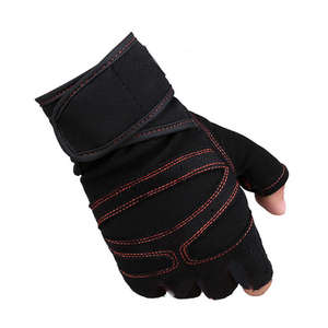 Guantes deportivos unisex de alta calidad para ciclismo, entrenamiento y levantamiento de pesas, antideslizantes y transpirables, de medio dedo. - Product Image 4