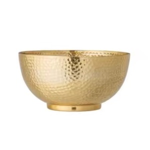 Tazón de Servir de Metal de Diseño, Tazón de Acero Inoxidable para Alimentos, Vajilla Contemporánea para Mesa de Comedor, Plato para Servir Ensaladas y Frutas, Adorno de Cocina - Product Image 6