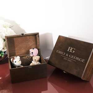 Modern Eco-Friendly Brown Wooden Rectangle <b>Lockable</b> <b>Jewelry</b> <b>Box</b> with Multifunction Design for Home Organization <b>Jewelry</b> Storage - Product Image 3