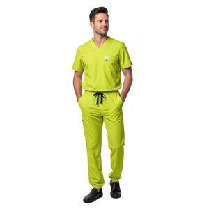 Men Hospital Scrub Suit Cotton Fabric Medical <b>Doctor</b> Uniform <b>Set</b> Custom Logo OEM Manufacturer Mens Scrub Uniforms Customized - Product Image 1