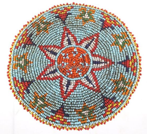 ที่รองแก้วลูกปัดหลากสีลายสัตว์ที่รองแก้วลูกปัดหลากสี - Product Image 1