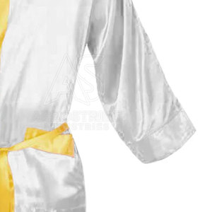 In New Stock High Quality Eco-Friendly Polyester <b>Boxing</b> <b>Robes</b> with Custom Logo Design Wholesale Price - Product Image 6