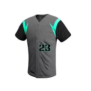 Best Selling Men Baseball Uniform Sets Breathable Quick Dry Customized Logo Team Wear 100% Polyester 220g Pockets - Product Image 6