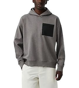 Personnalisable 300g coton lourd hommes sweat à capuche surdimensionné luxe recadrée pull polaire anti-rétrécissement sweats à carreaux - Product Image 5