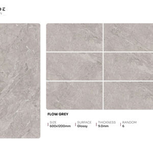 Azulejos de porcelana brillante de calidad de exportación elegantes, tamaño 600X1200, formato grande para interiores comerciales - Product Image 1