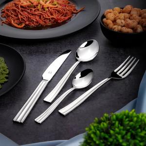 Juego de Cubiertos Metálicos Premium para Servir, Cuchara y Tenedor, Diseñados para una Presentación Elegante de la Mesa y Uso en la Cocina Moderna - Product Image 3