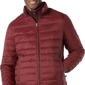Quilted Hooded <b>Mens</b> <b>Long</b> Puffer Jackets Winter Thick <b>Coat</b> Lightweight Outdoor Warm Stylish Outerwear - Product Image 1