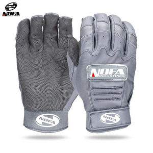 Guantes de Bateo de Béisbol de Cuero Personalizables OEM al por Mayor Antideslizantes para Entrenamiento, Mano Izquierda, Duraderos y Acolchados - Product Image 3