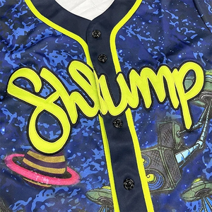 เสื้อเบสบอลพิมพ์ลายแบบซับลิเมชั่น แฟชั่นทันสมัย ปักโลโก้สไตล์เรโทร เสื้อเบสบอลผู้ชาย - Product Image 6