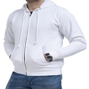 Sudadera con capucha unisex de 350 GSM, 100% algodón, con cremallera, de peso medio, corte regular, para impresión digital, ecológica. - Product Image 1
