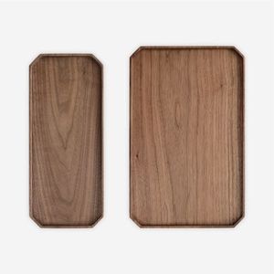 <b>Rustic</b> Rectangular Wood Serving Tray with Handles for <b>Coffee</b> <b>Table</b> Ottoman Decorative Handmade Wooden Food Tray for Home Decor - Product Image 6