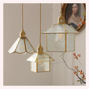 Lustre suspendu en verre spiralé design moderne, luminaire décoratif pour plafond, pour maisons de luxe - Product Image 3