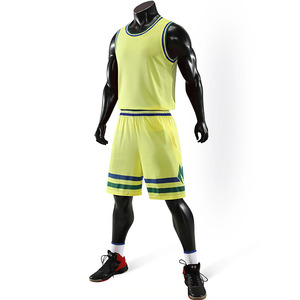 Conjunto de Camiseta de Baloncesto Azul para Hombre, Cuello en V, Sin Mangas, Absorbe la Humedad, Ropa Deportiva, Impresión Sublimada, Servicio OEM Personalizado - Product Image 4